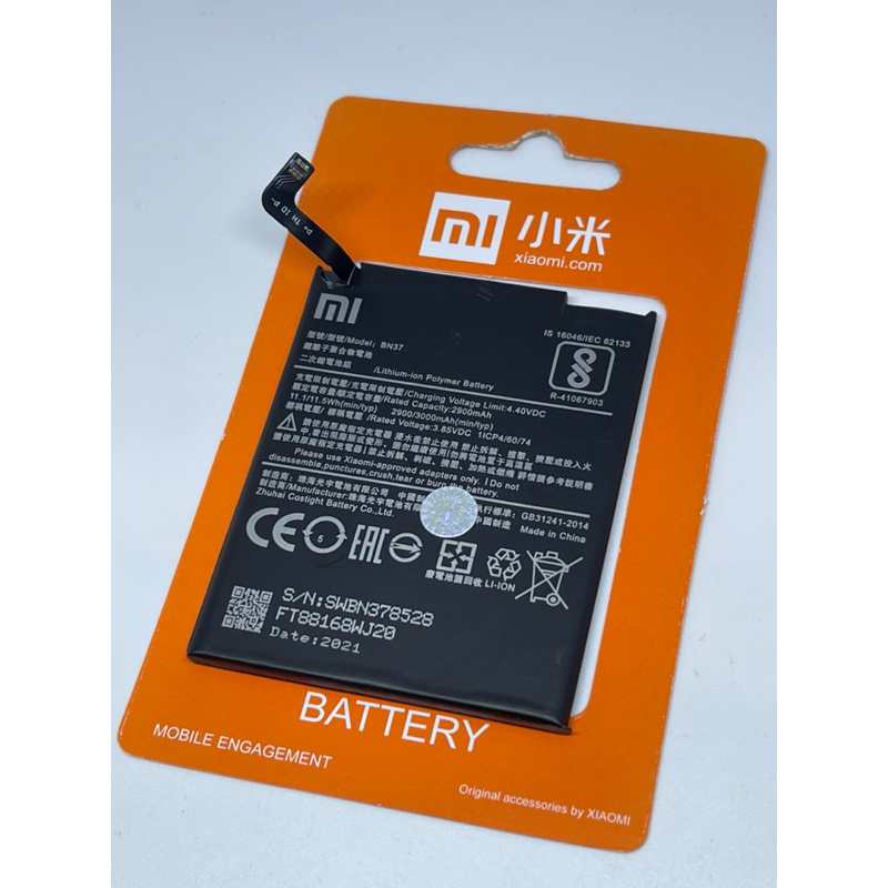 battery Bn37.batre xiaomi.baterai bn 37 redmi 6.redmi 6a.batterai bn37.ORIGINAL battery bn37.