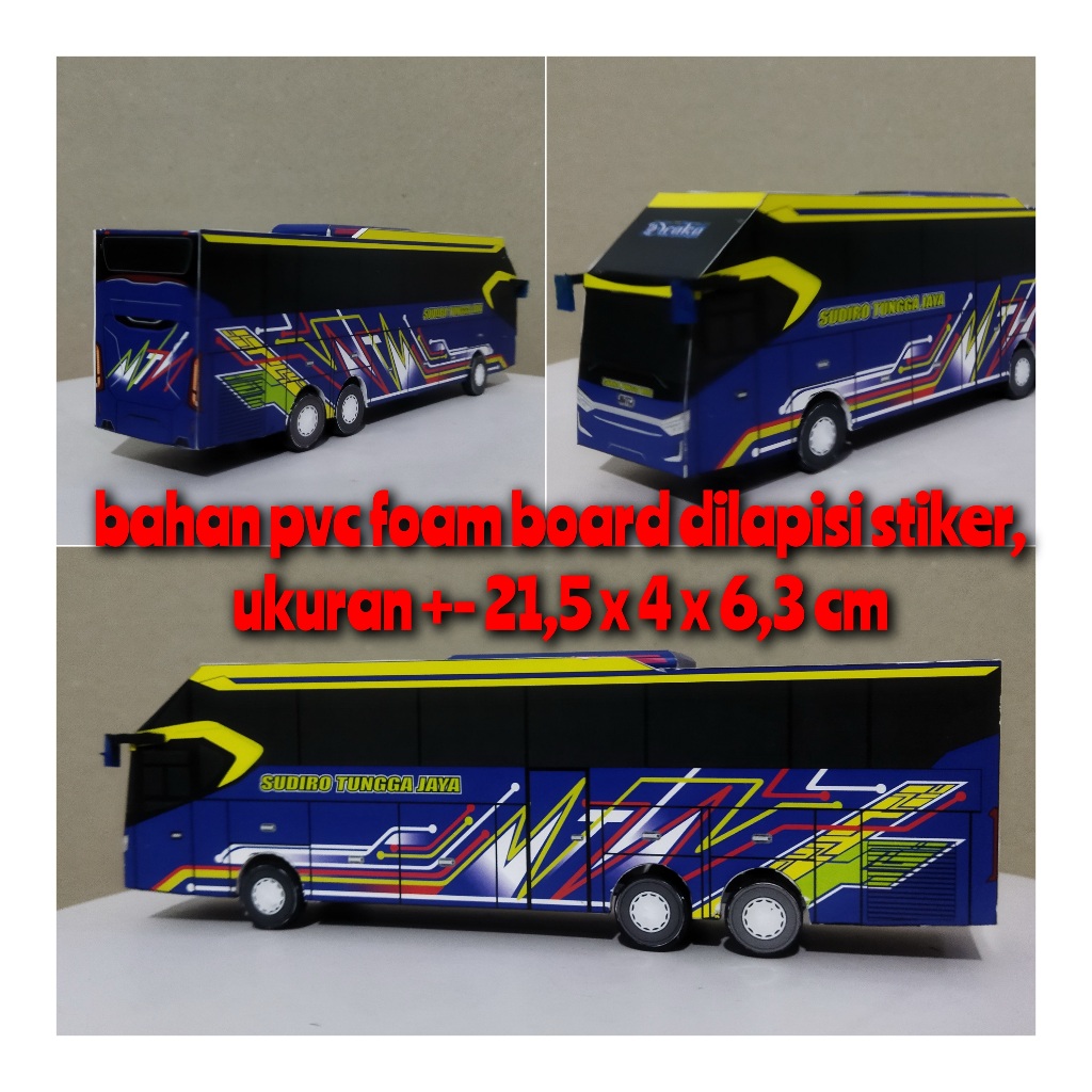 Miniatur Bus Sudiro Tungga Jaya Draka