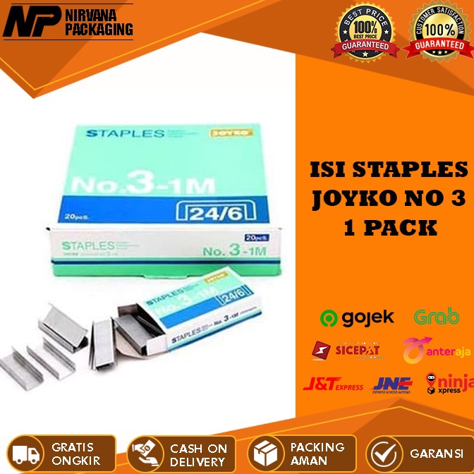 

KODE D1J2 ISI STAPLES ISI STEPLES JOYKO NO 3 ISI STAPLER ISI STEPLER 1 PACK