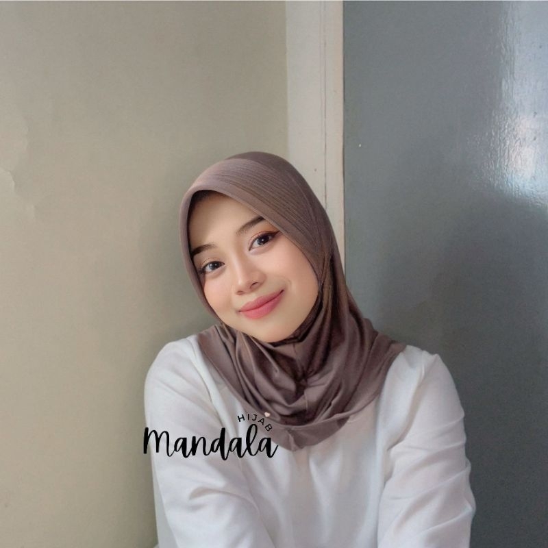 Hijab Bergo Sport Sporty Jersey/Bergo Sport/Hijab Instan/Kerudung Sport Jersey hijab sport