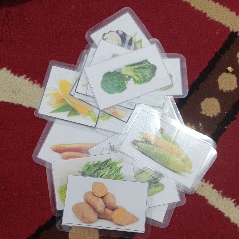 

kartu seri sayuran atau flaschcard sayuran.