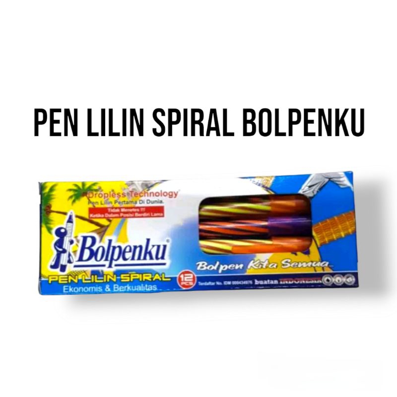

Pulpen lilin / pen lilin spiral/ ballpoint/ Bolpenku 12 pcs