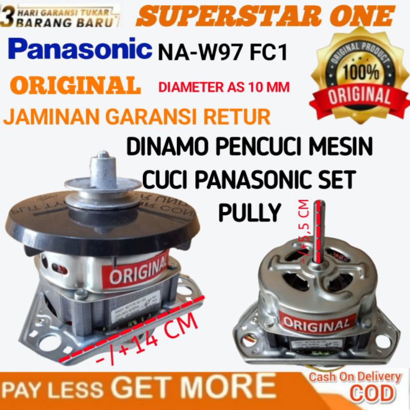 DINAMO PENCUCI MESIN CUCI PANASONIC NA-W97 FC1 SET PULLY