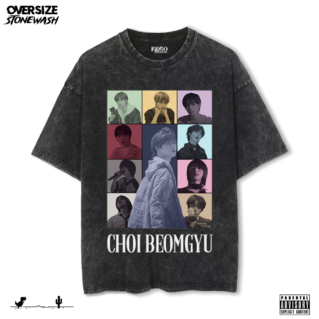 Fiego "CHOI BEOMGYU" | Premium Oversize T-Shirt | Stone Wash