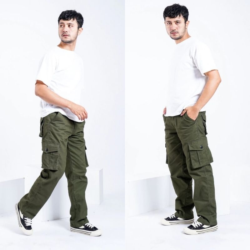 Celana cargo panjang gombrong Celana cargo panjang reguler pria Celana cargo panjang pria jumbo Cela
