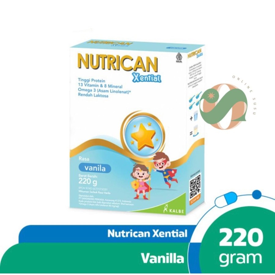 

Nutrican Xential - Nutrisi Khusus Pasien Kanker Anak Vanila 220 Gram