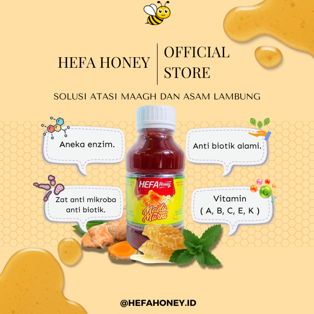 

Hefa Honey - Madu Murni Cara Ampuh Atasi Maagh Dan Asam lambung original 100%