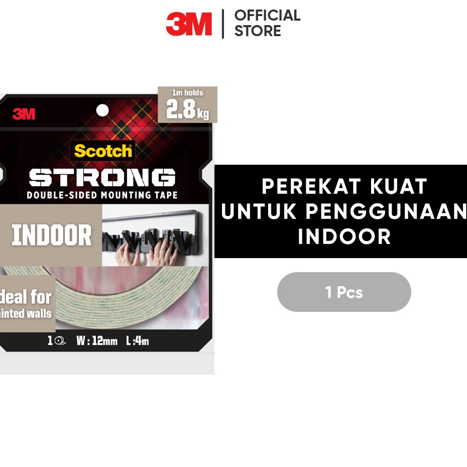 

Obral Baru 3M Scotch Double SidedMounting Tape Strong Menahan hingga 28kg 1 pc 12 mm x 4 m Untuk pengunaan dinding dalam ruangan