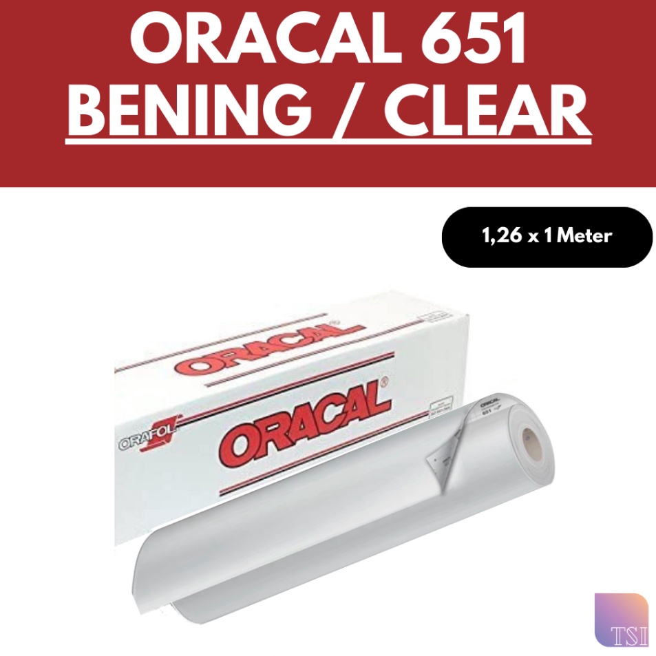 

Hadir Limited Stiker Oracal Bening 651 Clear Transparent Glossy Matte Doff 1 Meter Vinyl Cutting Sticker Skotlet Transparan