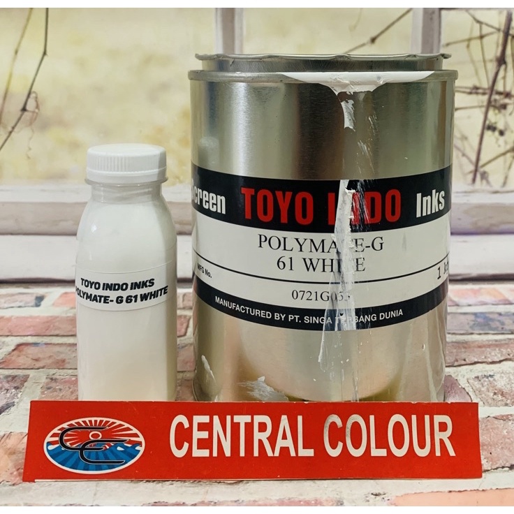 

Dijamin Original Tinta Toyo PolymateG 61 White Tinta Sablon Plastik 1GR