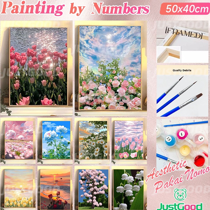 

Diskon Istimewa 4x5cm Paint by Number Canvas Set Melukis Aesthetic Pakai Nomor
