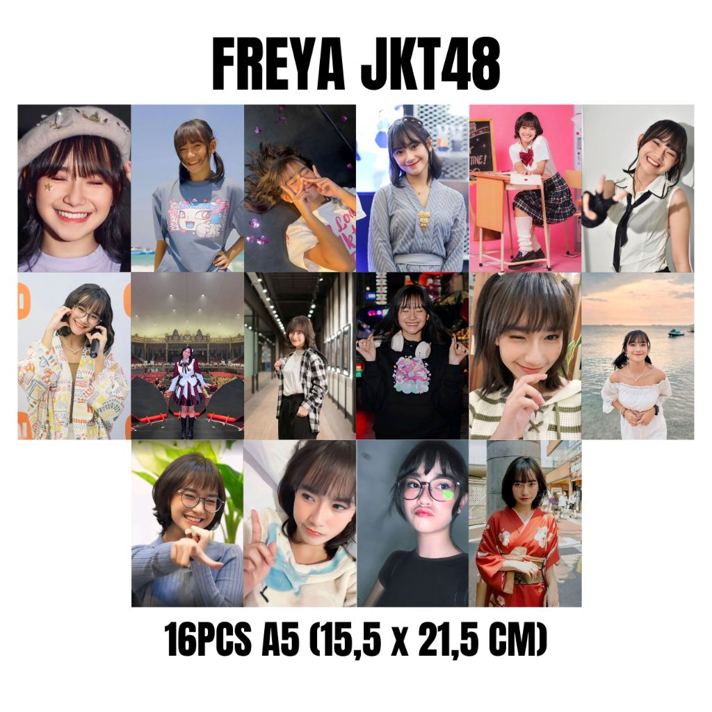 Poster dinding Freya JKT48 isi 16pcs