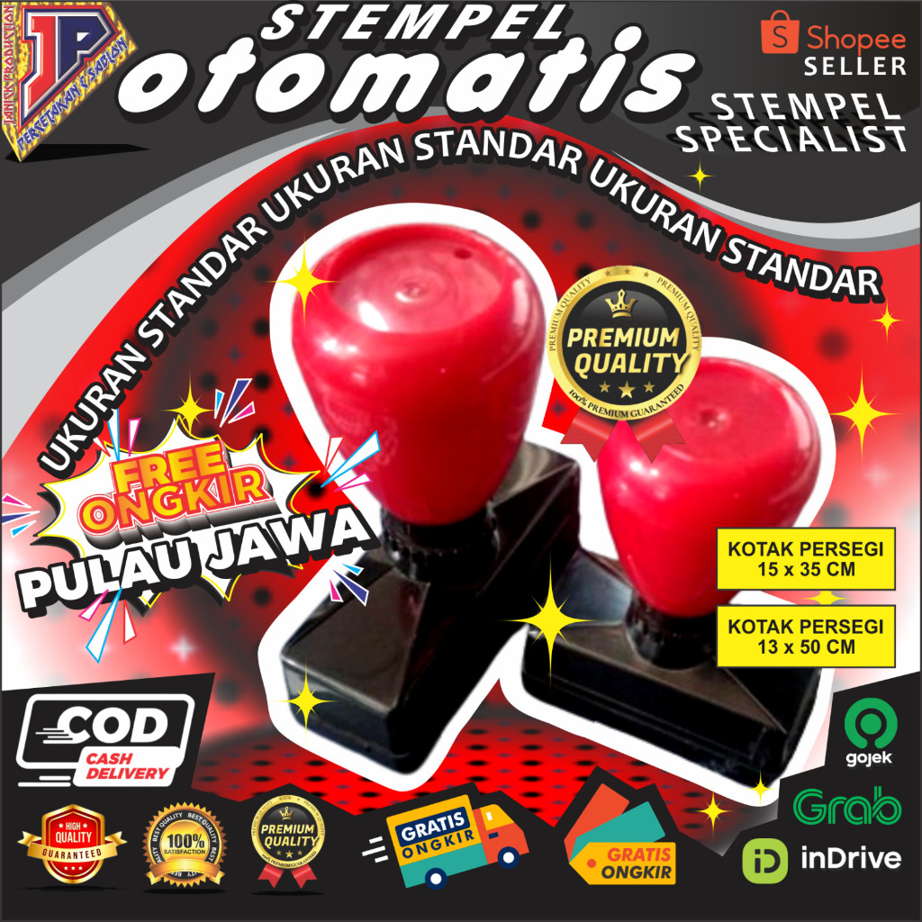 

stempel otomatis warna flash 13x35, 13x50