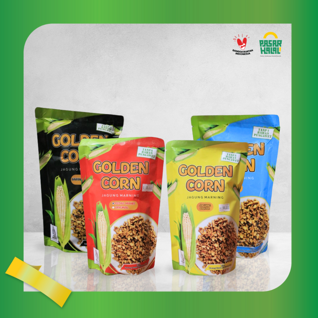 

Golden Corn - KERIPIK JAGUNG Asli Premium - Keripik Jagung Varian Rasa