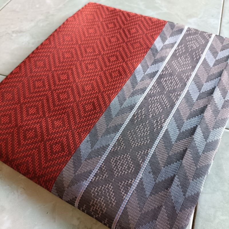 Kain Songket Oren Tenun Songket Orange Bata