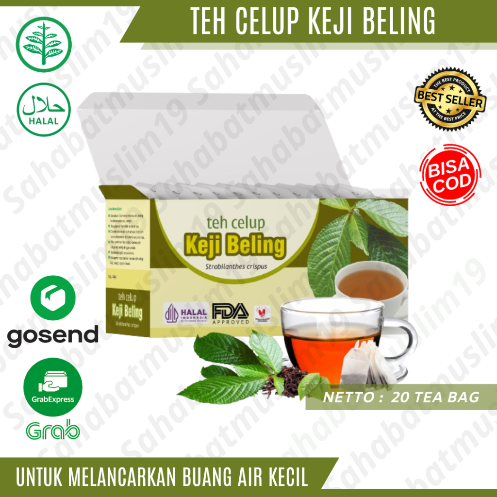 

Teh Celup Keji Beling Tazakka Herbal Melancarkan Buang Air Kecil Ampuh Original