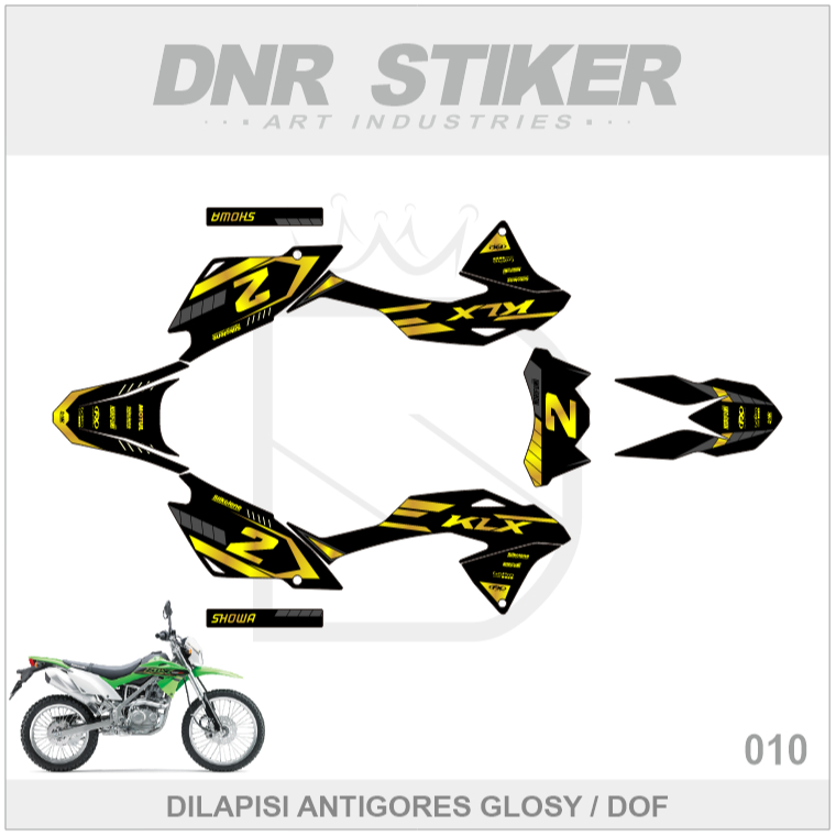 STIKER KLX 150 BF (010) STRIPPING KAWASAKI G/SE EXTREME 2016 2017 2018 2019 2020 2021 2022 DECAL DEK