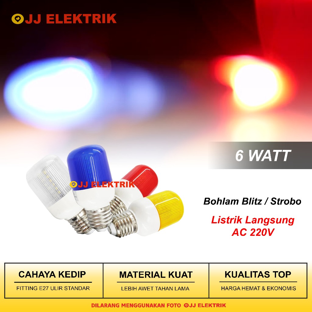 Lampu LED Strobo Kedip Flash Light Bulb E27