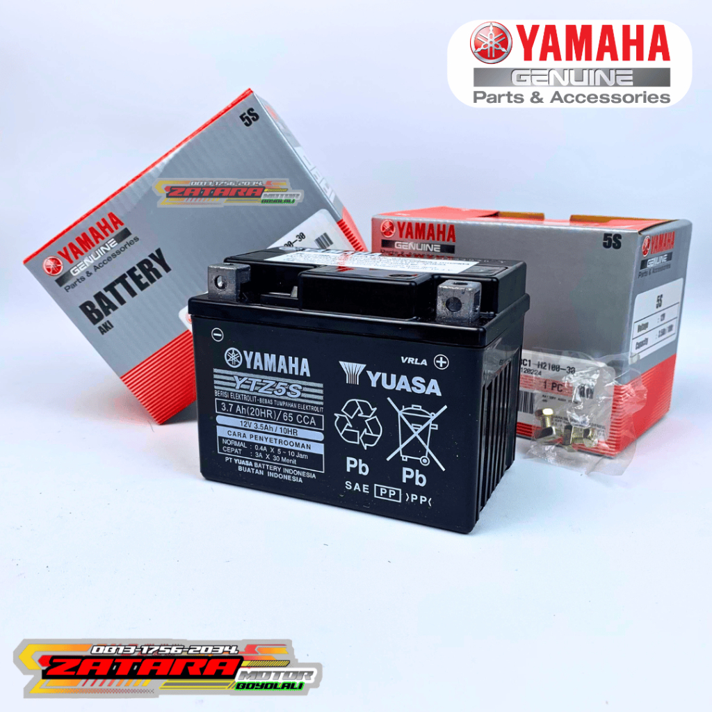 YAMAHA ACCU KERING YTZ5S ORIGINAL | AKI KERING MOTOR MF Mio Soul, Mio Soul GT, Mio GT, Mio J, Mio M3
