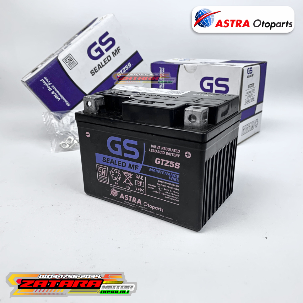 GS ASTRA ACCU MOTOR | Aki Motor GS ASTRA MF GTZ5S Beat Vario Scoopy Mio SUPRA