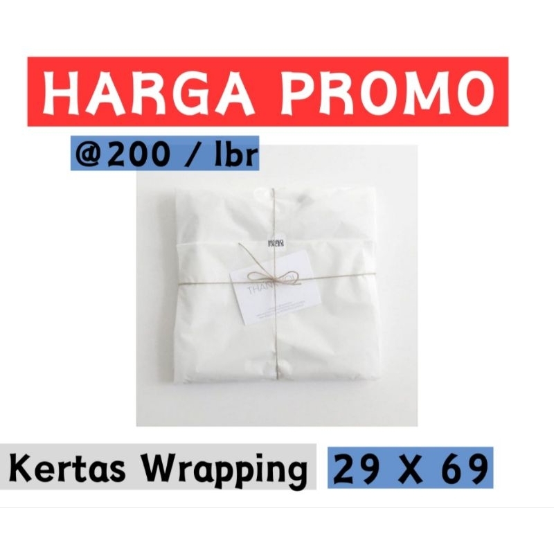 

[HARGA PROMO] (10 LEMBAR) WRAPPING PAPER / KERTAS PACKING / KERTAS HAMPERS / KERTAS BUNGKUS BAJU / DORSLAG