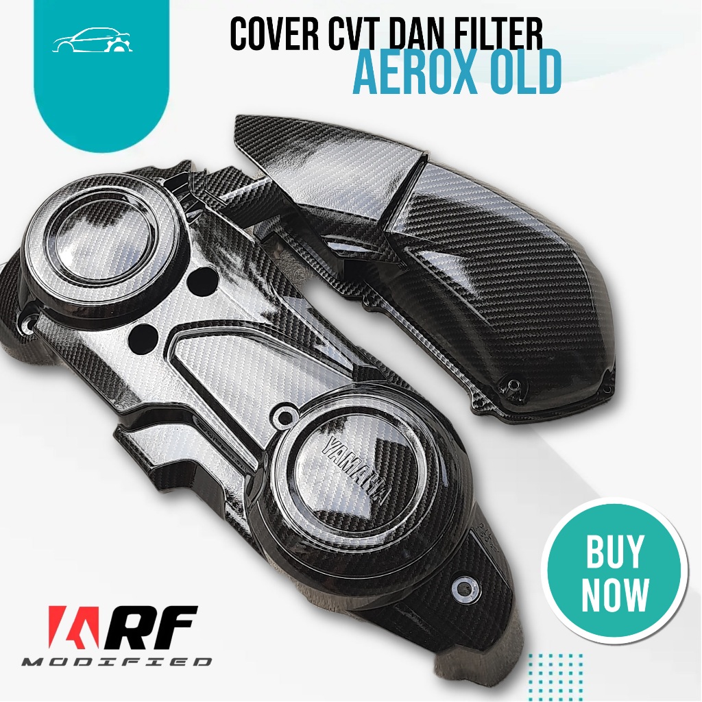 Cover CVT Carbon Aerox dan Cover Filter Aerox 155 old carbon
