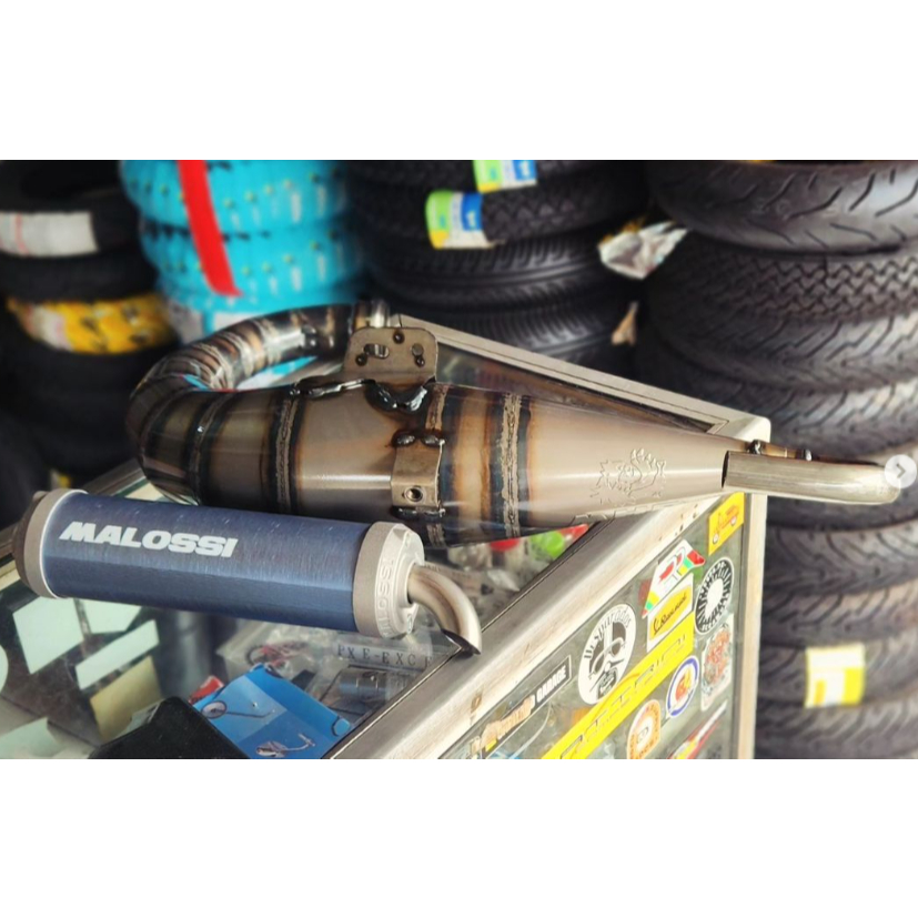 knalpot vespa malossi mhr 150cc up 187