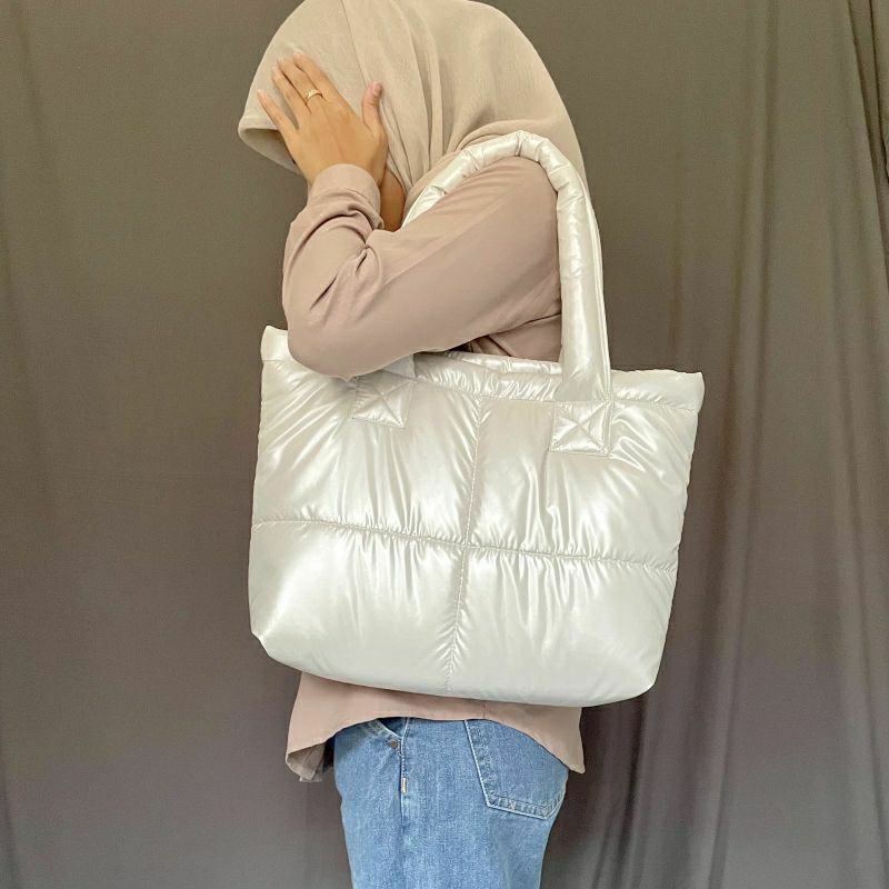Super Puffy Bag Tote Bag Wanita Tas Kerja Tas Kuliah Tas Laptop NF