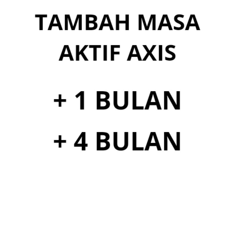 TAMBAH MASA AKTIF AXIS