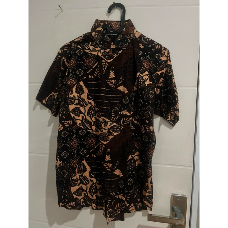 kemeja batik lengan pendek carlos moreno (preloved)