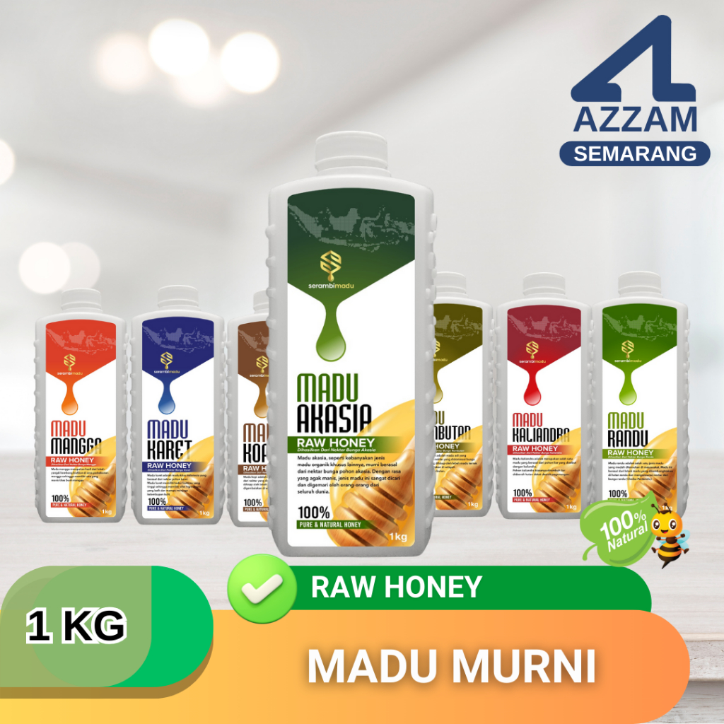 

Madu Murni Asli RAW HONEY Tanpa Campuran Kemasan 1kg