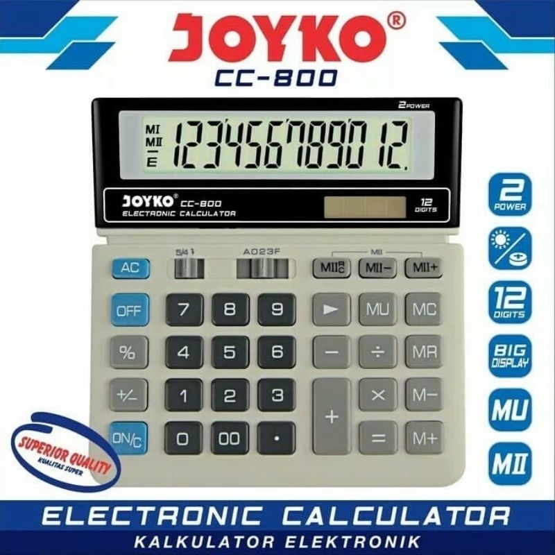 

Calculator Kalkulator Joyko CC-800 12 Digits