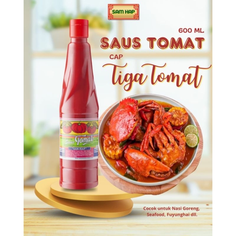 

SAMHAP Saus Tiga Tomat 600ML | Saus Tomat | Saus Nasi Goreng