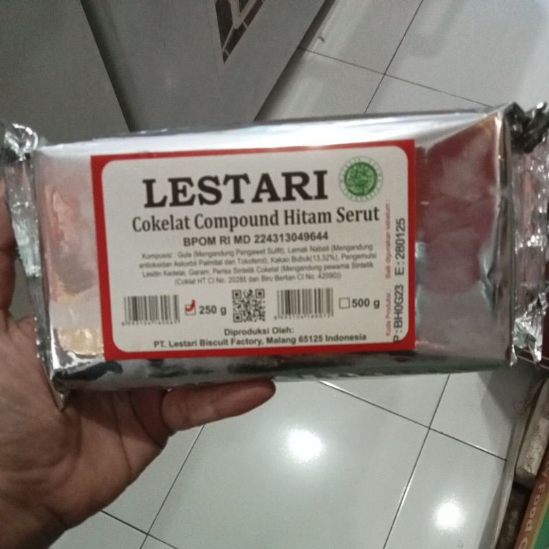 

Lestari Cokelat Coumpound Hitam Serut ( Batang )