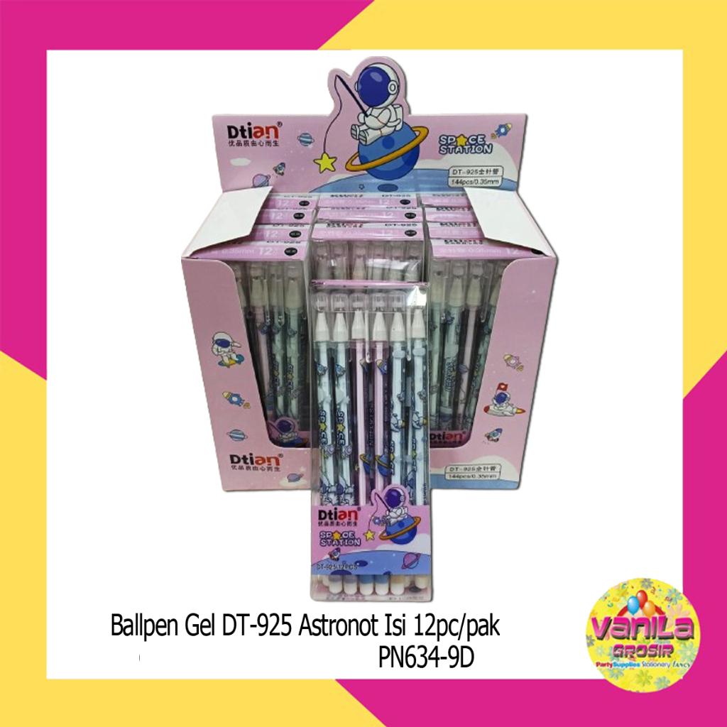 

(12Pcs) Ballpen Gel Fancy, pen gel motif, pulpen karakter lucu