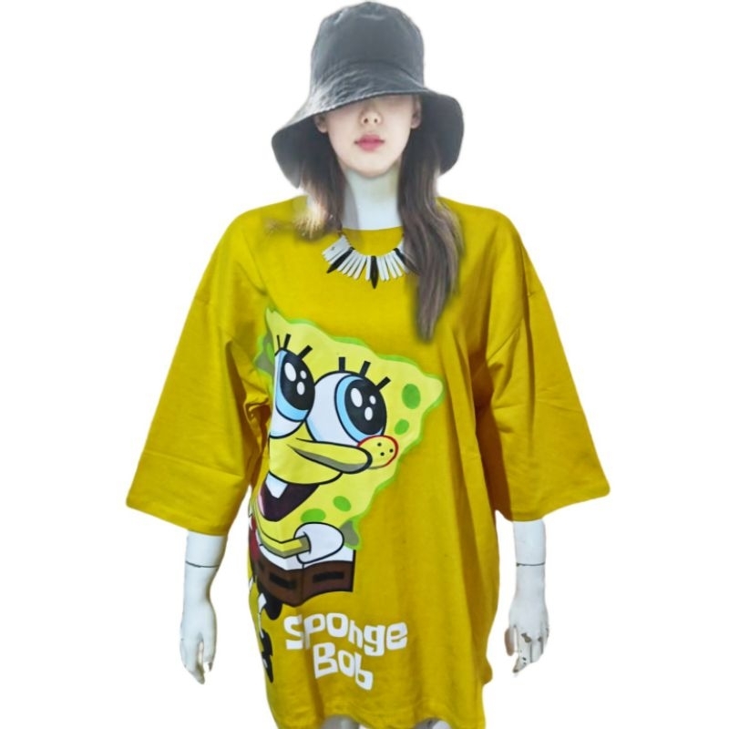 Kaos Oversize Wanita Ukuran Jumbo Bahan Combed 30s Adem