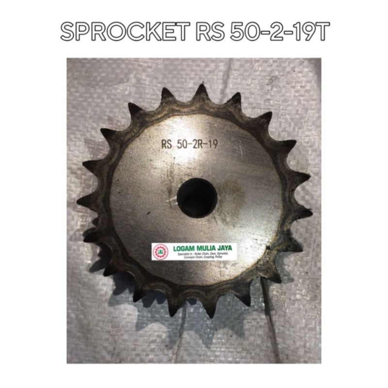 ROLLER CHAIN SPROCKET RS 50 DOUBLE GIGI 19T SPROCKET RS 50X2X19T GEAR GIR RS 50-2-19TH