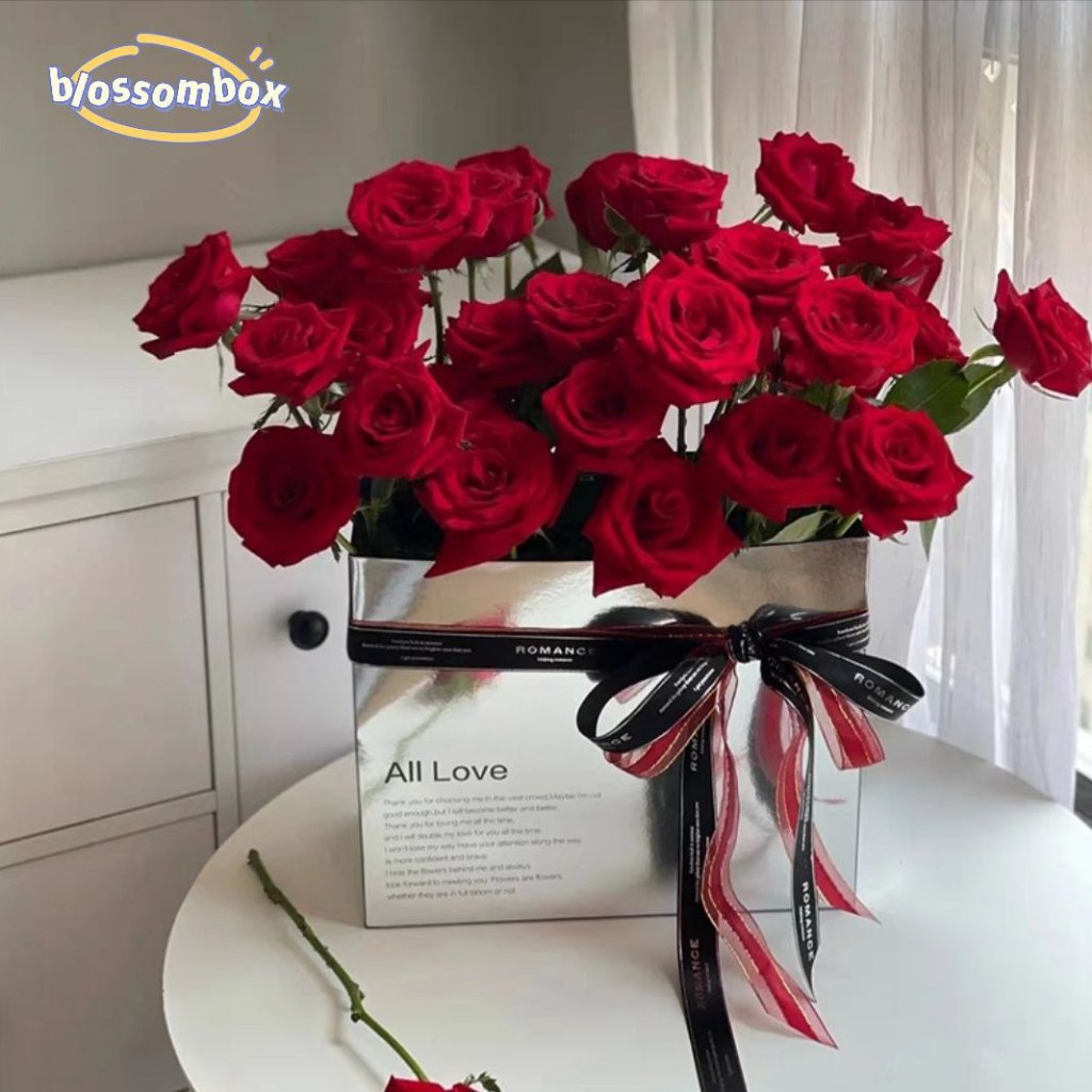 

B61 Kotak Valentine | Kotak Silver | Hari Valentine | Kotak Bunga | Kado Valentine | Flower Box | Box Bunga | Florist | Kotak Cake | Kotak Kado