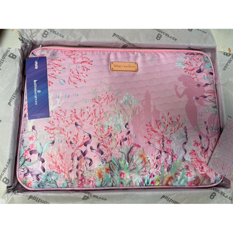 (READY STOK) TAS LAPTOP BUTTONSCARVES || Buttonscarves The Little Mermaid Laptop Case Buttonscarves 