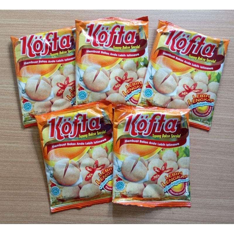 

Kofta tepung bakso spesial kemasan saset 35g