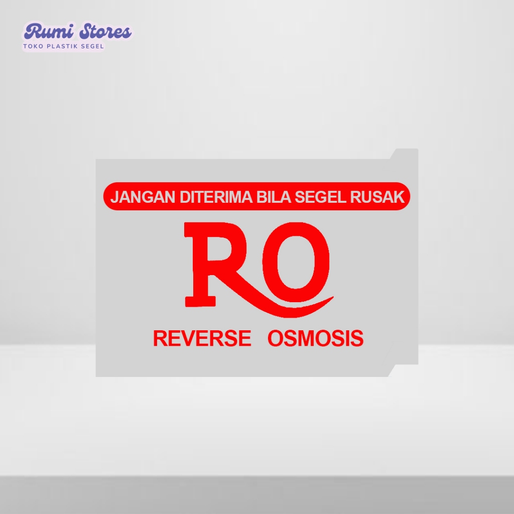 Segel Galon RO Latin Putih Merah isi 200 Lembar