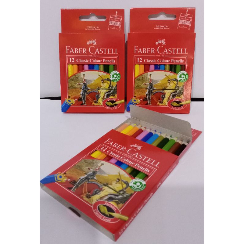 

PENSIL WARNA FABER CASTELL PENDEK 12WARNA