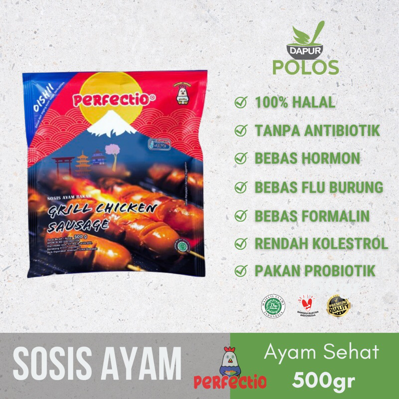 

Sosis Bakar Ayam Sehat Pakan Herbal Probiotik Halal 500gr