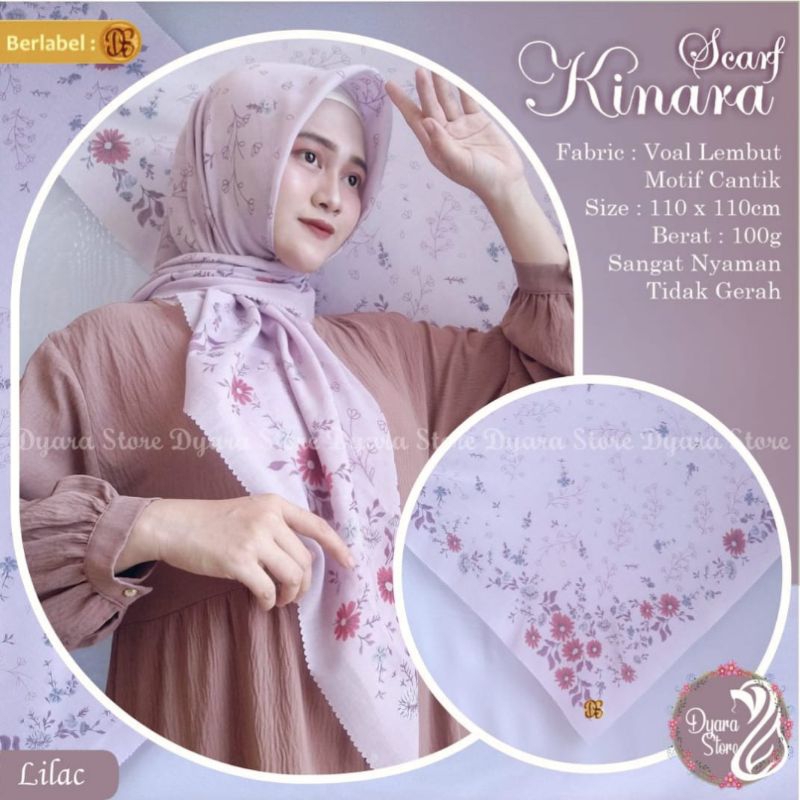 ( RESTOK ) HIJAB SEGI EMPAT SCRAF VOAL ORI DYARA STORE