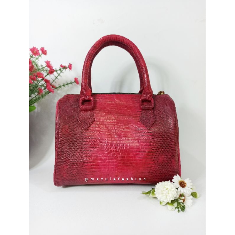 Tas Kulit Asli Biawak Tas Reptil Mini Bag Tas Selempang Handbag Leather Bag VB01B