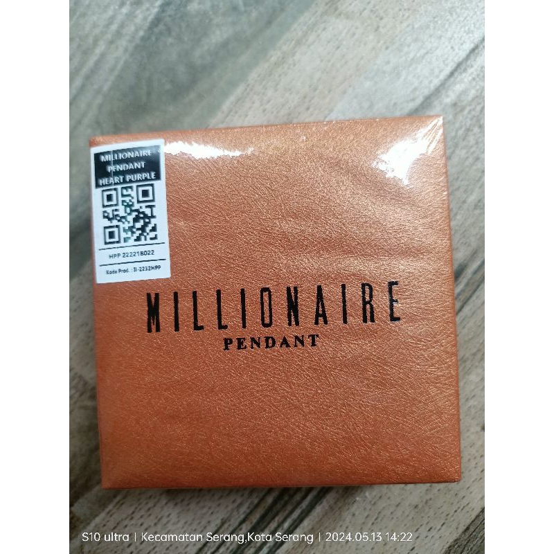 Millionaire pendant heart purple