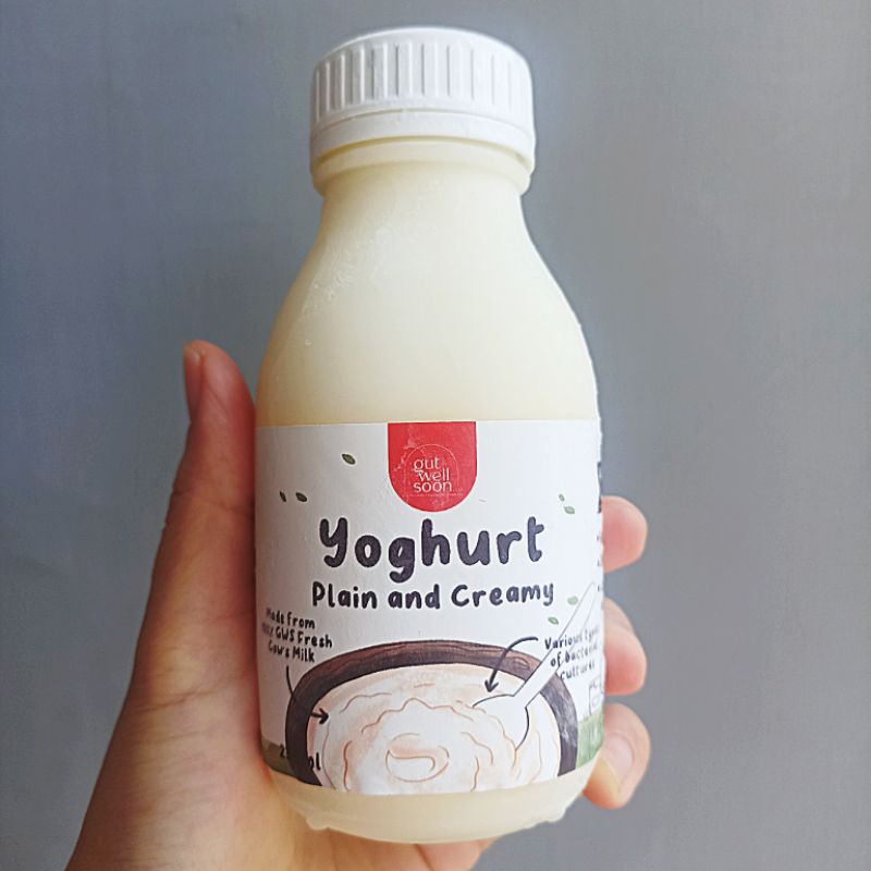 

YOGHURT PLAIN BY GUT WELL SOON / YOGHURT DRINK / MINUMAN FERMENTASI SEHAT