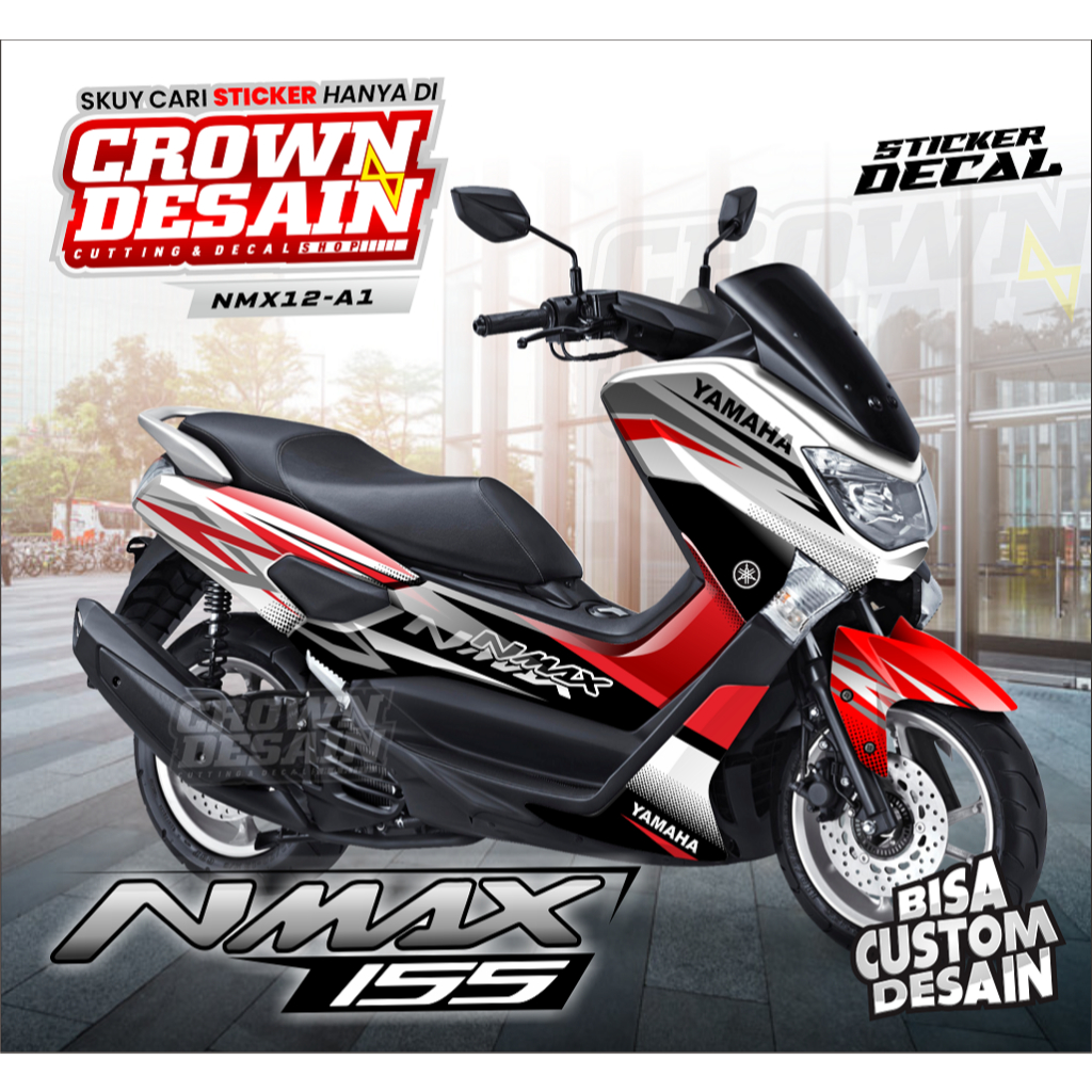 Aksesoris Sticker Motor NMAX - Decal Nmax 155 2018 Sticker Printing Full Body - Sticker Motor - KODE