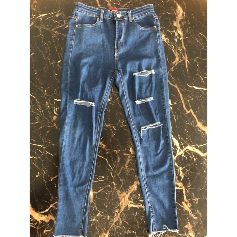 (PRELOVED) MyStyle Ripped Skinny Jeans / Celana Jeans MyStyle Robek