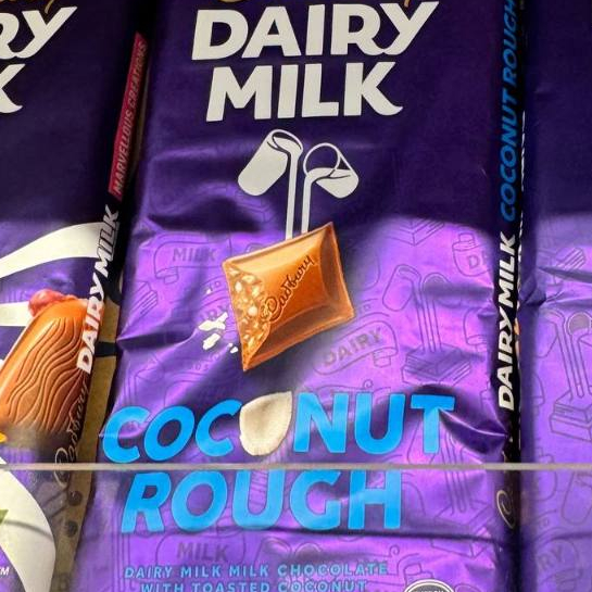 

Cadbury Dairy Milk Chocolate with Toasted Coconut Rough Cadbury Rasa Kelapa
